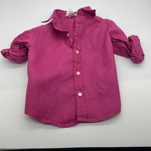 Janie and Jack linen shirt for kids, size 12/18 months